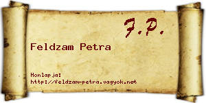 Feldzam Petra névjegykártya